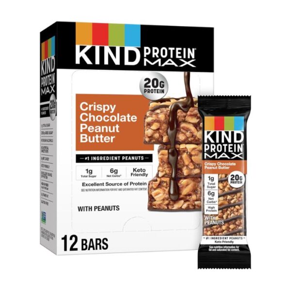 KIND Protein Crispy Chocolate Peanut Butter Snack Bars